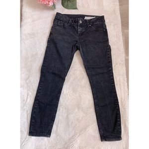 XS | ASOS | black cropped denim jeans